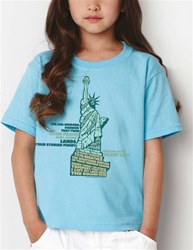 Statue of Liberty Youth Short Sleeve Cotton T-shirt
