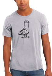 Pigeon with a New York Attitude - Mens Crew Neck Short Sleeve