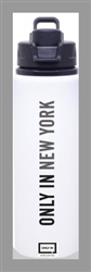 Water Bottle - ONLY IN NEW YORK, White, 28 oz